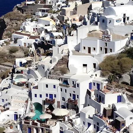 别墅 Amazing Santorini Grand With Sea View And Hot 伊亚